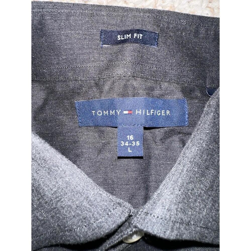 Lot 6 Tommy Hilfiger Levi’s Shirts Mens Button Long Sleeve Casual Career Dress L - Picture 2 of 7